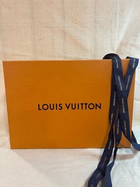 Louis Vuitton Orange Box with Black Logo